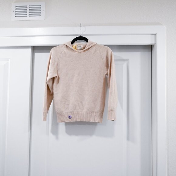 Sheep Inc 100% Merino Wool Neutral Knit Hoodie Size XS - Picture 2 of 10